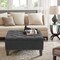 Madison Park Lindsey Tufted Square Cocktail Ottoman with Charcoal MP101-1137